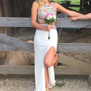 Sherri Hill two-piece prom dress